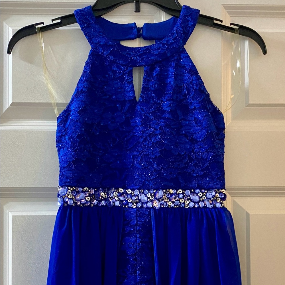Speechless Blue Embellished Gown for Formal Gathering
